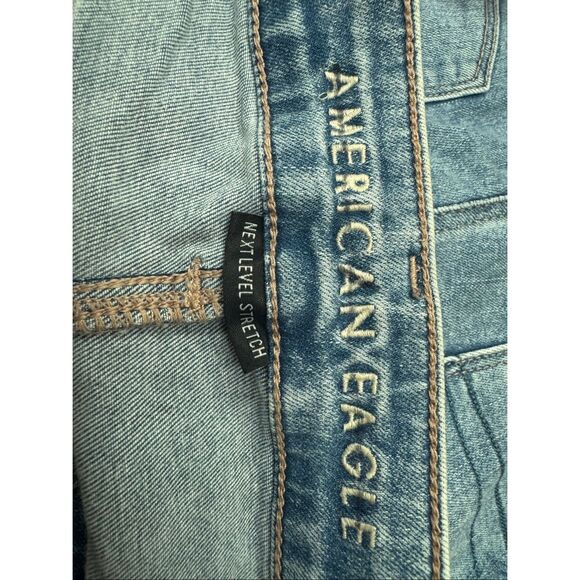 American Eagle Next Level Stretch V-Waist Super Hi-Rise Flare Size 12 Long - Picture 7 of 12